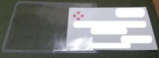 3.5W x 2.125L, 6 Mil Vinyl Business Card Holder, Open Short Side