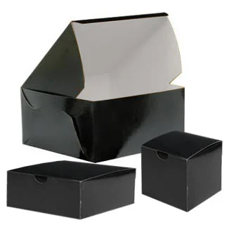 Cake Bakery Boxes Black