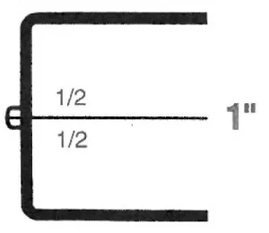 2 1/8 x 1 5/8 x 1, Rigid Hinged Plastic Boxes, Clear