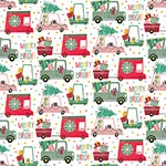 24 in x 208 feet, Holiday Wrapping Paper, Christmas Cats in Cars