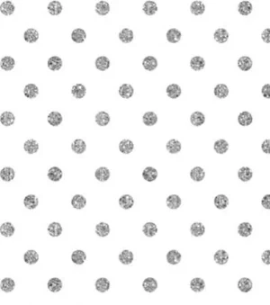 30 in x 208 ft, Graphics Wrapping Paper, Silver Dots On White
