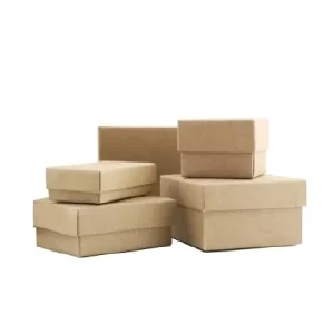 Plain Kraft Rigid Gift Boxes
