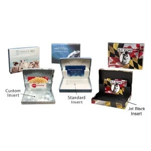 Custom Digital Full Color Flip Gift Card Boxes