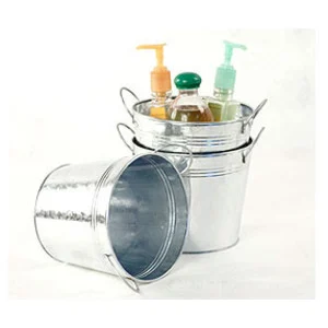 6 1/2 inch Galvanized Pail with Side Handles