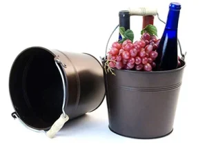 8 1/2 inch Dark Brown Pail Wooden Handle