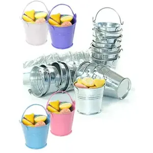 Galvanized Votive Candle Pails