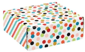 12 x 9 x 3, Dots & Stripes Corrugated Mailer Boxes